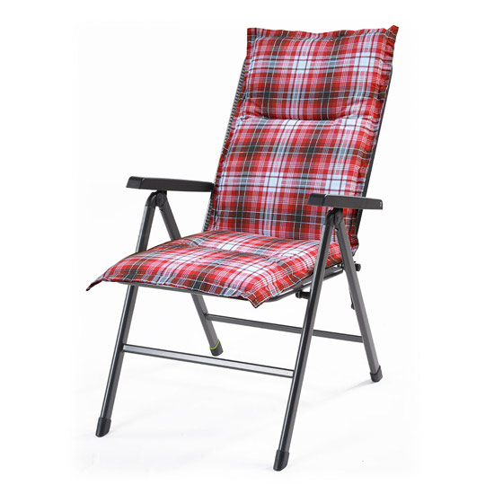 Výrobek Hartman red oboustranný podsedák na zahradní židli 120 x 50 x 6 cm - polstr